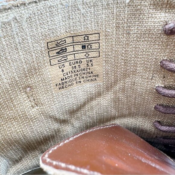 Kelsi Dagger Brooklyn Brave Chunky Platform Lug Sole Boots Chain Detail size 8M - Picture 9 of 16